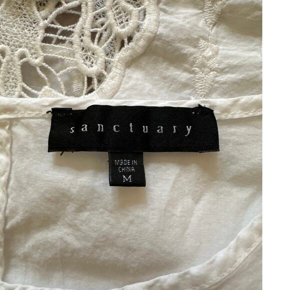 Sanctuary White Cotton Dress Size Medium - Picture 3 of 4